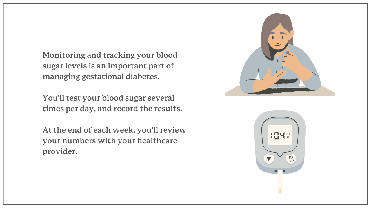 it is important to track your blood glucose numbers when you have gestational diabetes